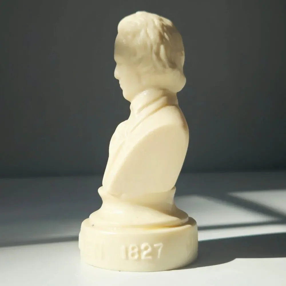 Vintage Halbe Beethoven Plastic Bust | 4.5